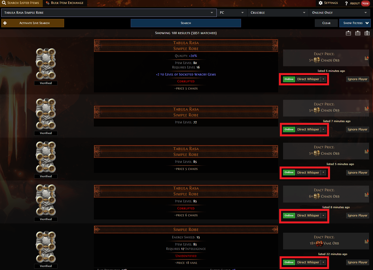 How to sell on PoE trade