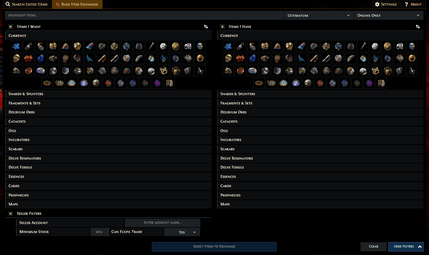 Trade chat poe Global Trade