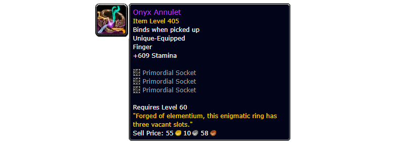 Dragonflight Onyx Annulet and Primordial Stones Overview