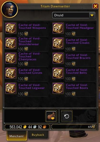 Random Caches Void Tier 2 WoW 12.0.5