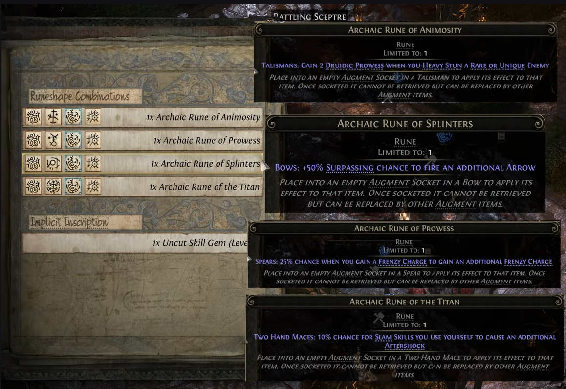 Path of Exile 2 Runes of Aldur League