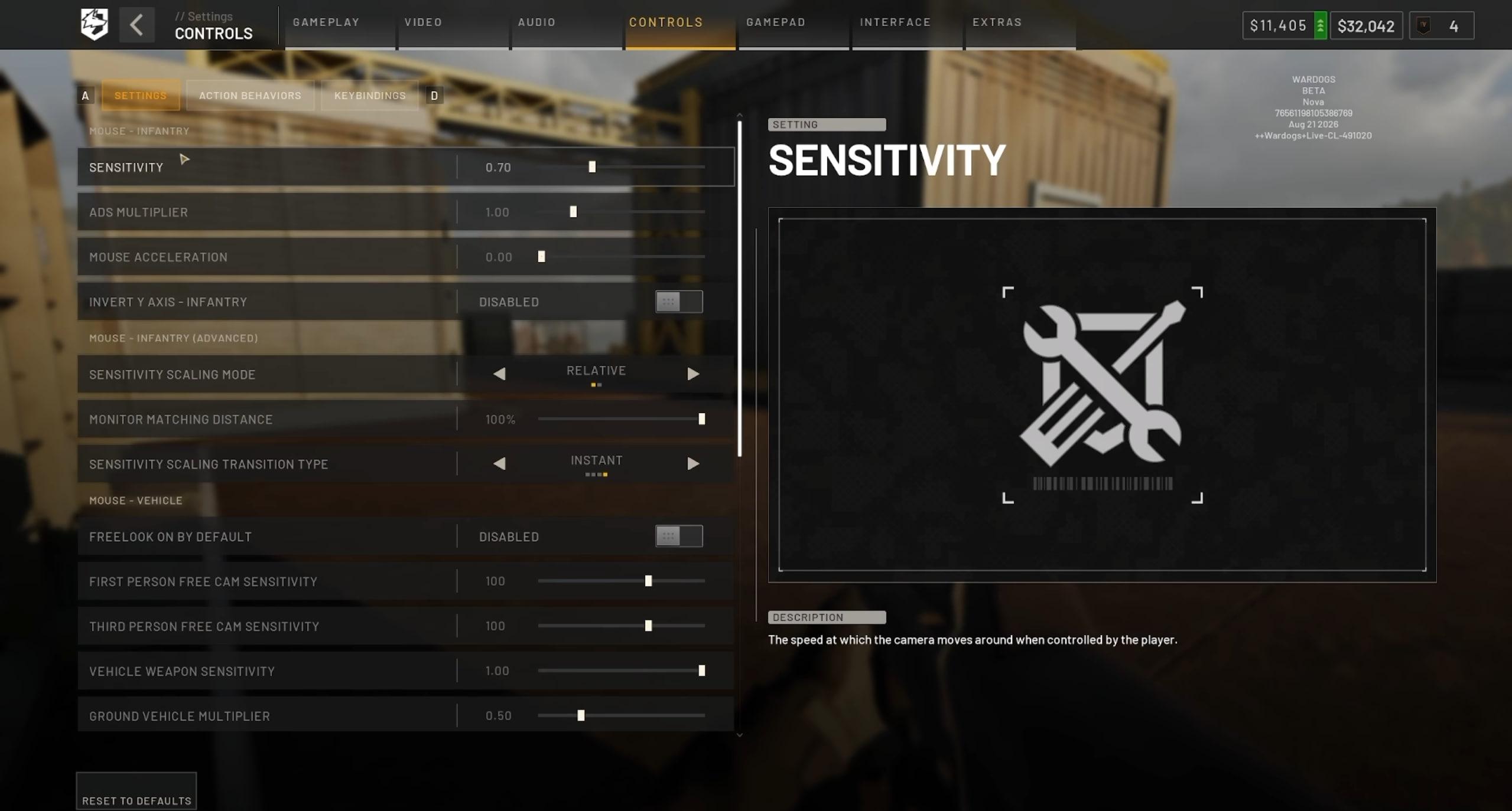 Wardogs Best Settings