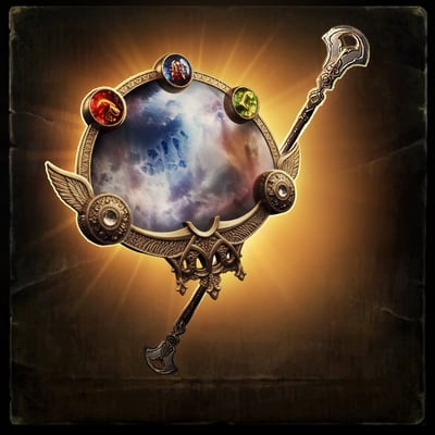 Mirrored Quarterstaff