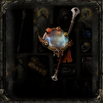 Mirrored Quarterstaff