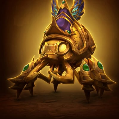 Golden Regal Scarab