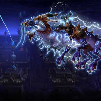 Thundering Cobalt Cloud Serpent