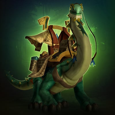 Reins of the Mighty Caravan Brutosaur