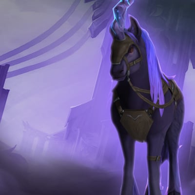 Быстрая чернокопытная лошадь