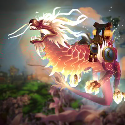 Heavenly Crimson Cloud Serpent