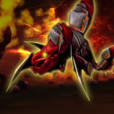 Flawless Red Qiraji Battle Tank