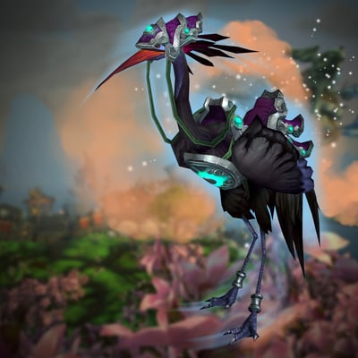 Reins of the Regal Riding Crane