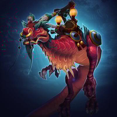 Thundering Ruby Cloud Serpent