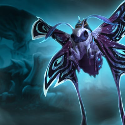 Шелковистый мерцающий мотылек