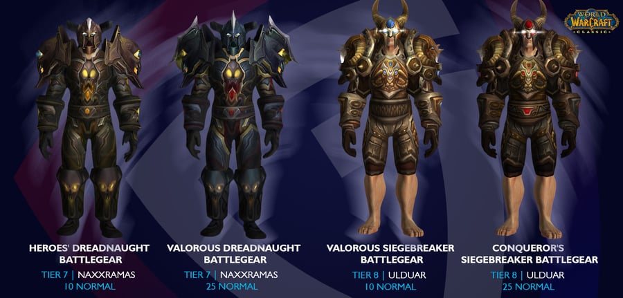 Warrior Transmog Sets