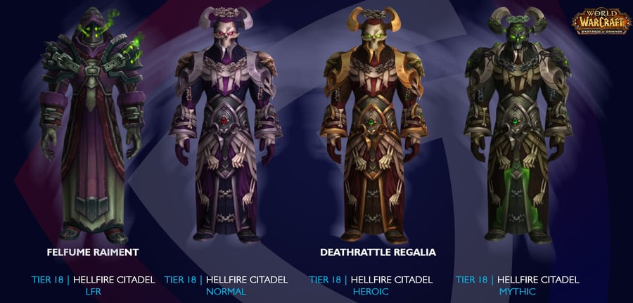 Warlock Transmog Sets