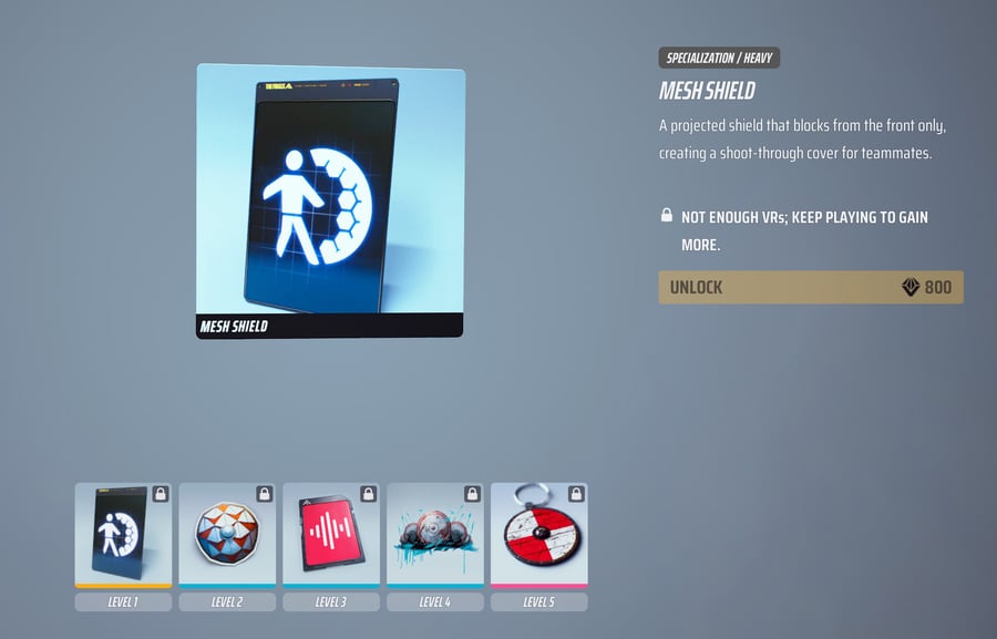 Specializations Leveling