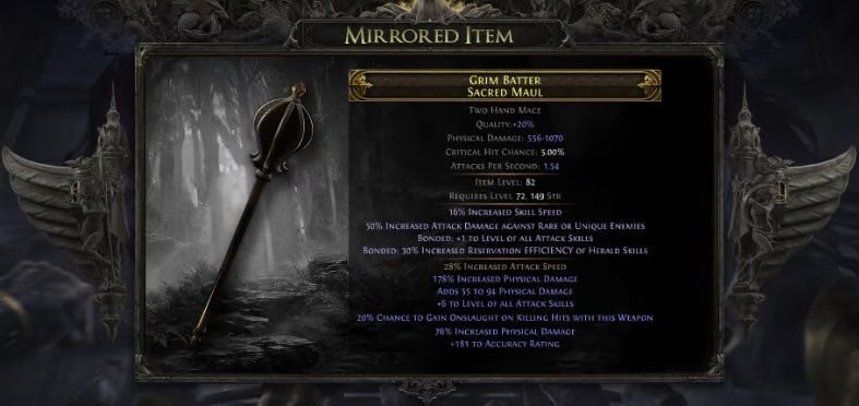 Mirrored 2H Mace