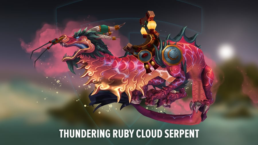 Thundering Ruby Cloud Serpent