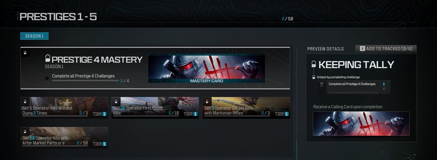 Prestige Calling Cards