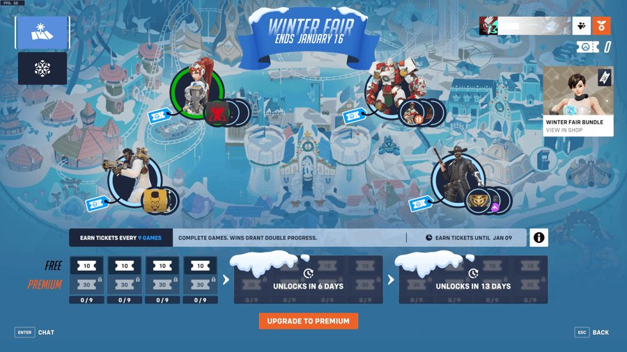 OW2 Winter Wonderland Event boosting Buy Overwatch event pass boost