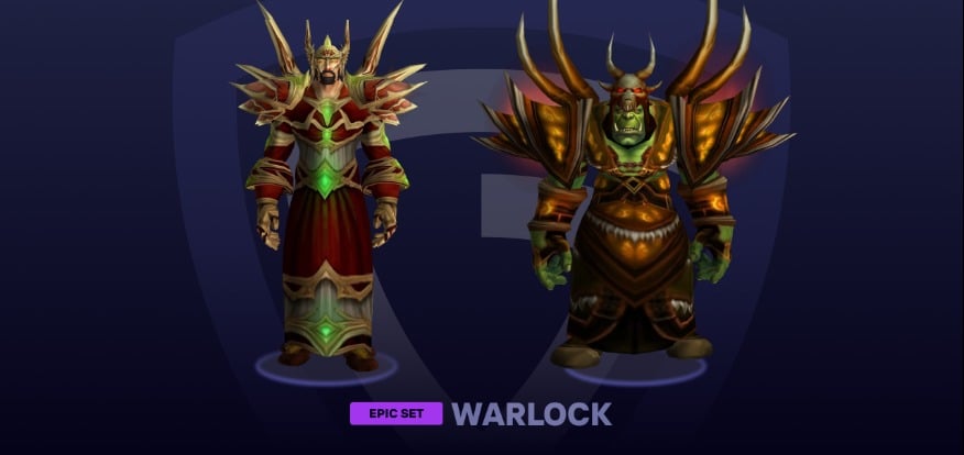 Warlock Epic PvP Set