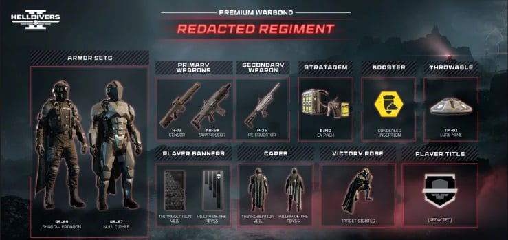 Redacted Regiment </br>Warbond