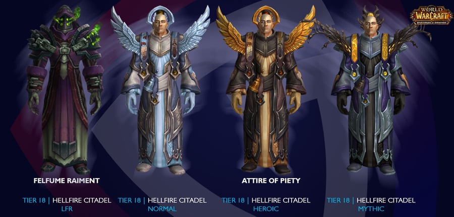 Priest Transmog Sets