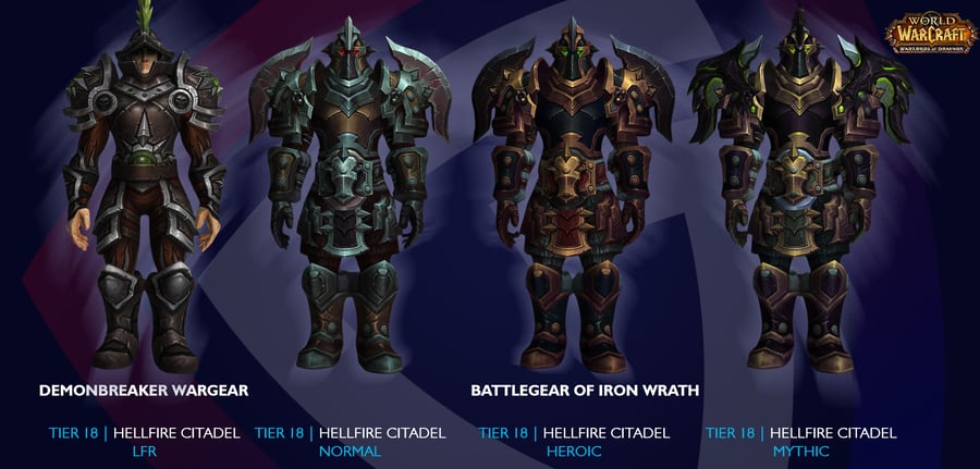 Warrior Transmog Sets