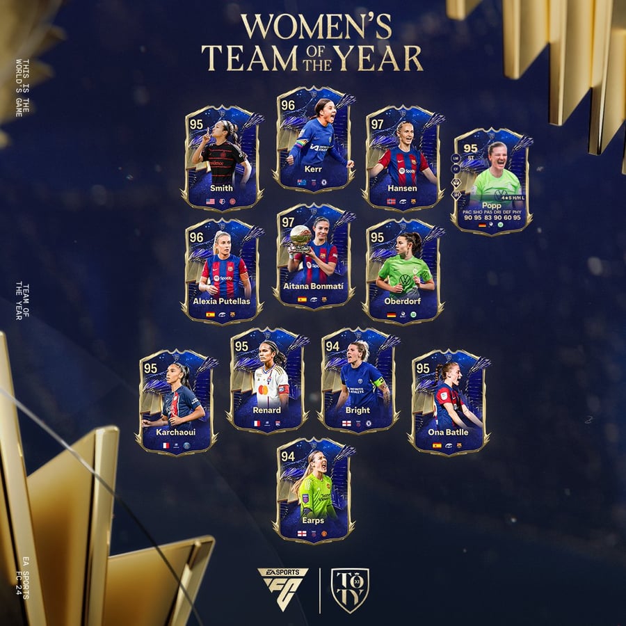 Buy FC24 Women's TOTY Boost, Pro EA Sports FC 24 Women's Team of the