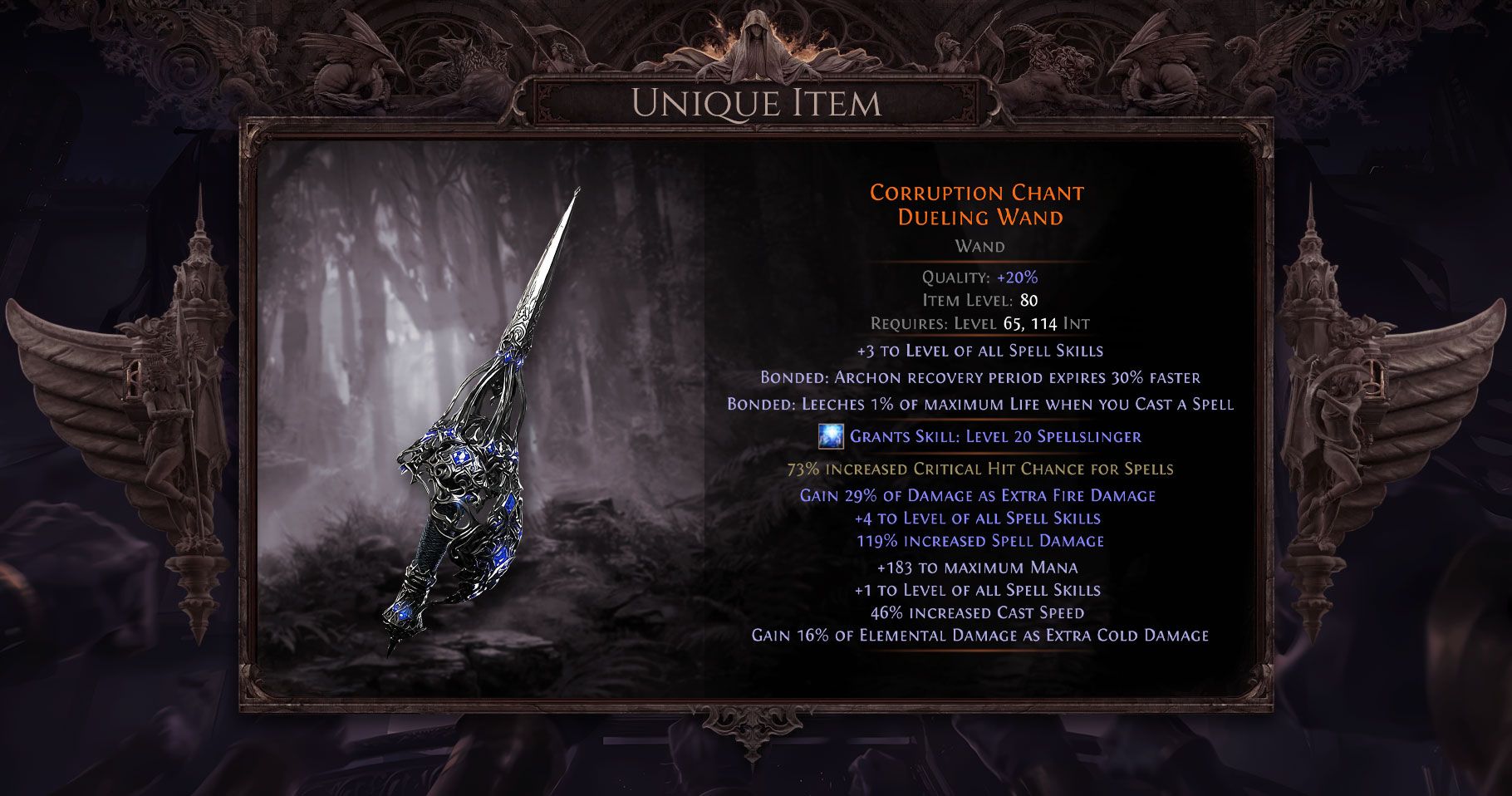 PoE2 Mirrored Wand