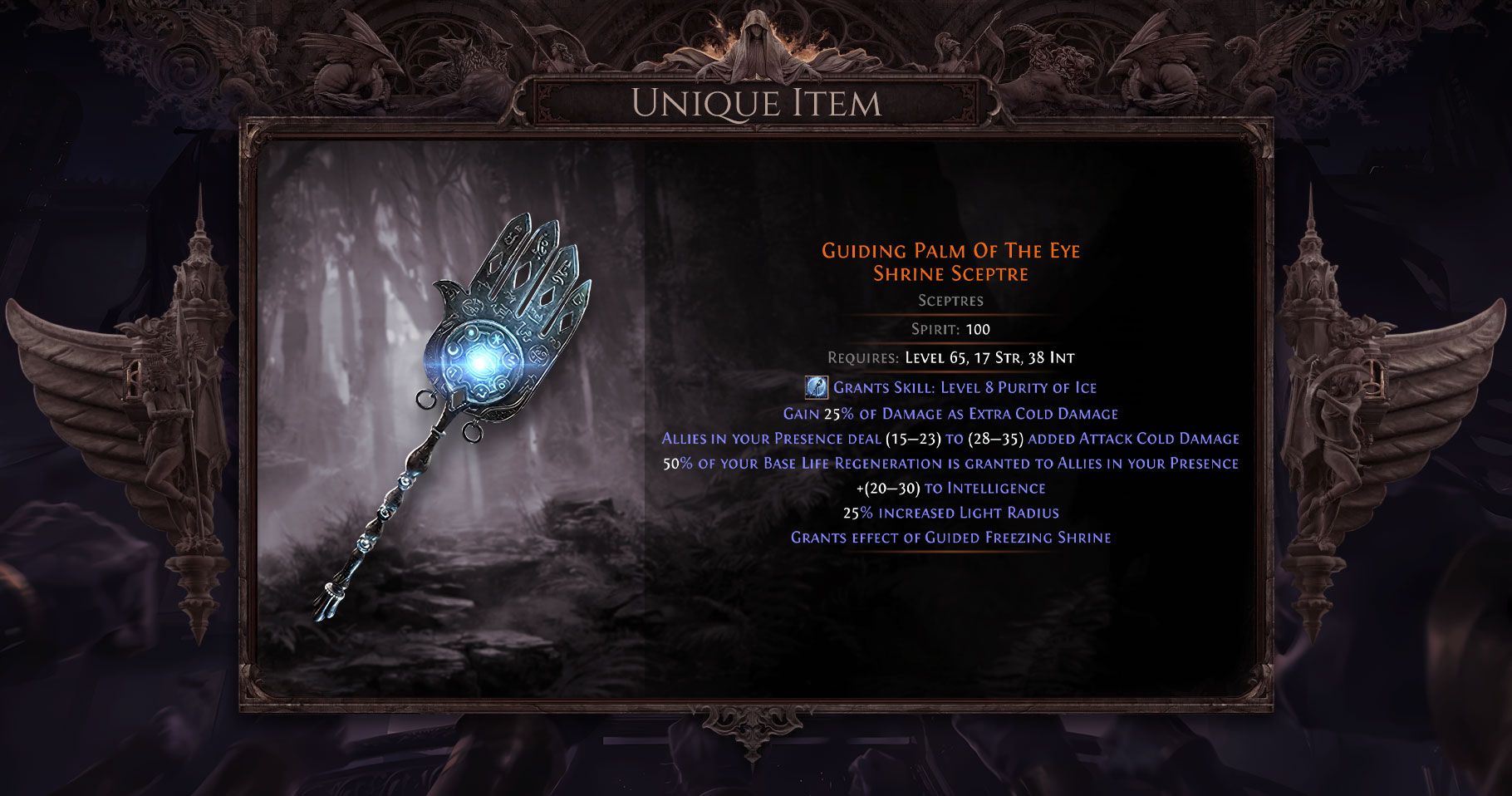 poe 2 guiding palm of the eye