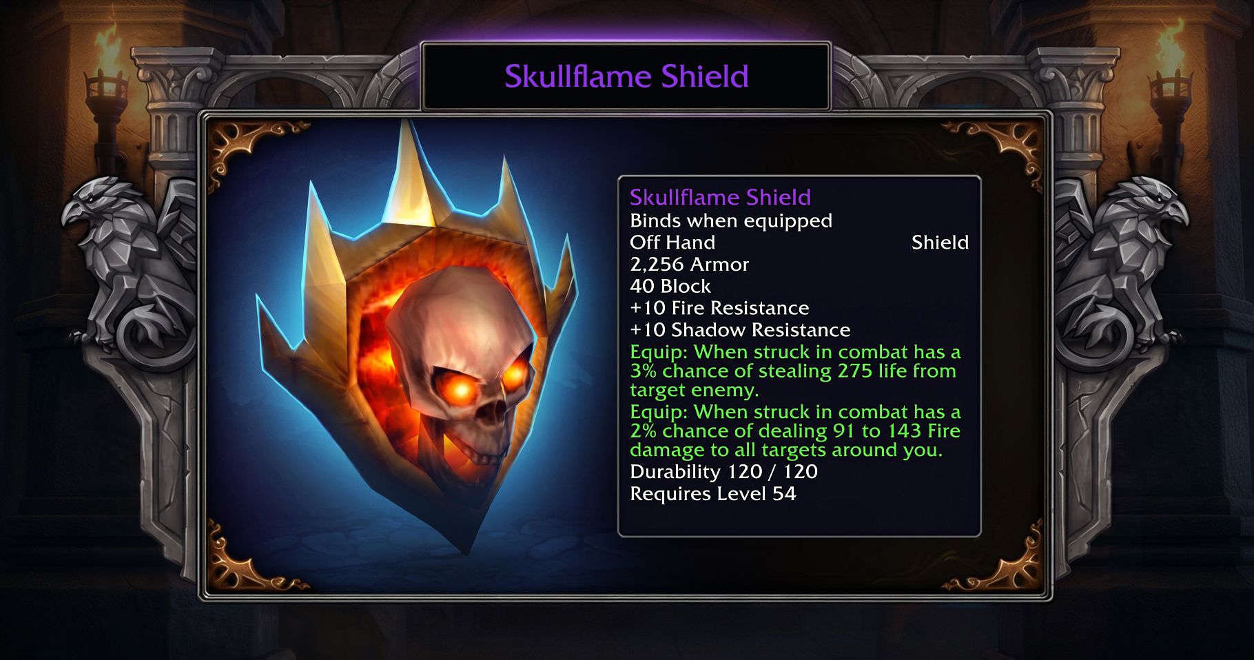 Skullflame Shield