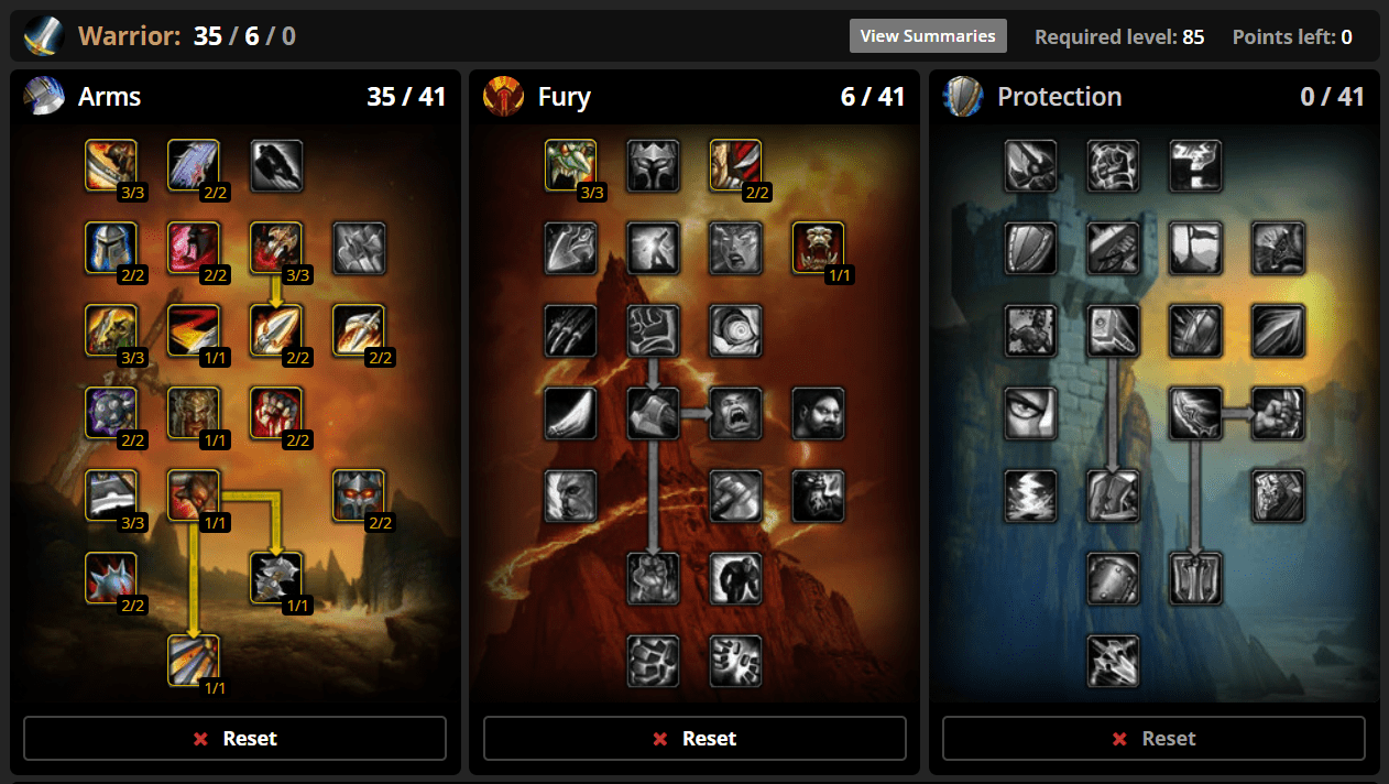 Cataclysm Classic Arms Warrior Guide