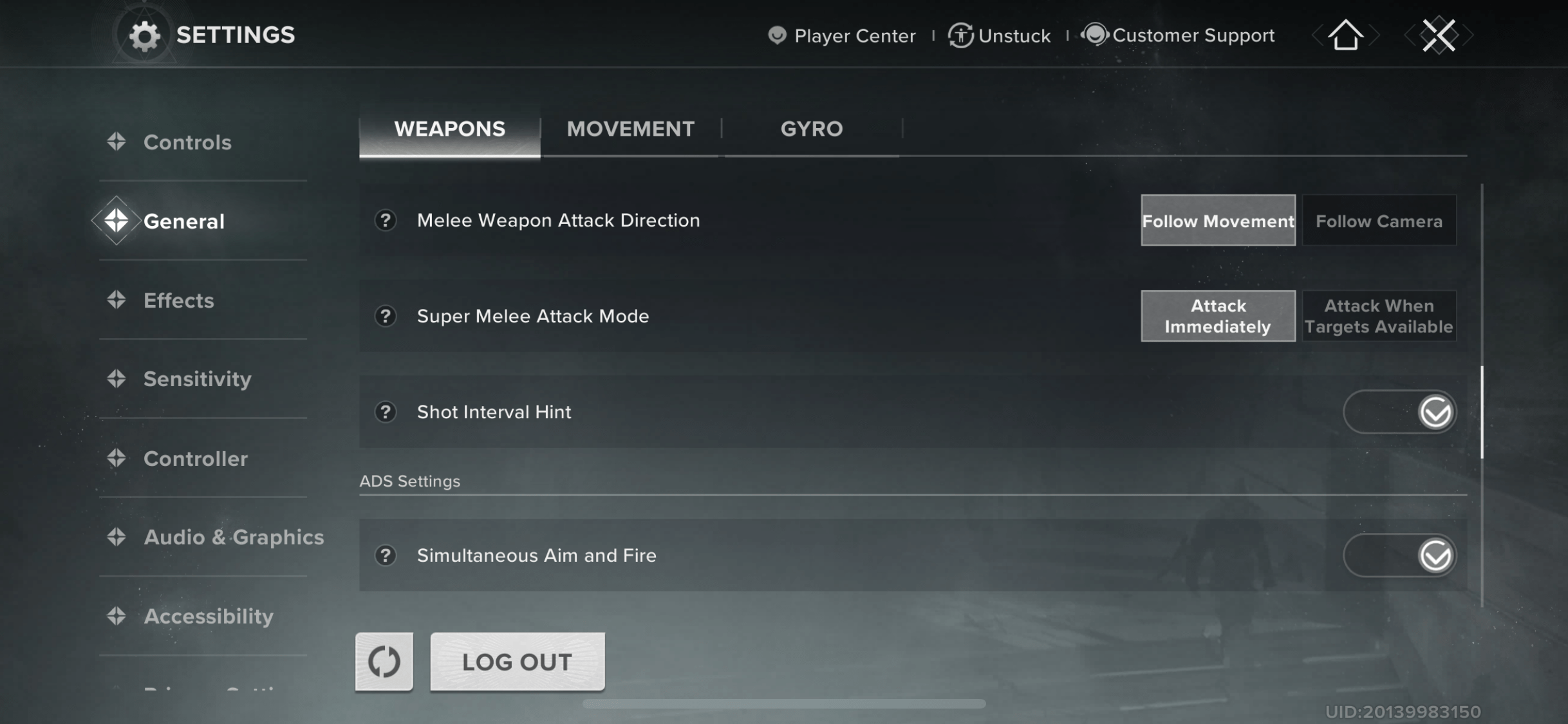 Destiny Rising Best Settings