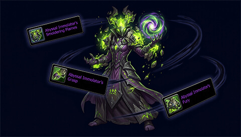 Midnight raid loot drops on your character — full set of items per boss